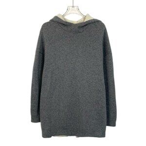Christian Dior Grey Cashmere Hooded Long-Sleeve Sweater Size XS